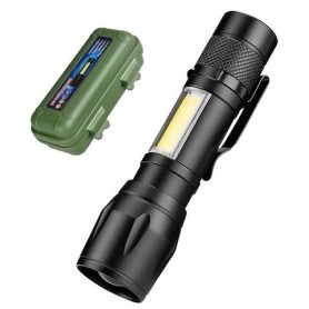 Linterna Recargable De Mano Camping Caza Pesca Lumens Led Dzym8208