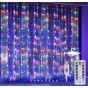 Cortina Luces Led Usb Tipo Lluvia 8 Funciones 300 leds Colores 3mts Etheos Lunl3usbcoe