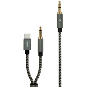 Adaptador de audio jack 3.5mm a USB C