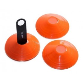 Set De 10 Conos Tortuga Con Soporte Naranja