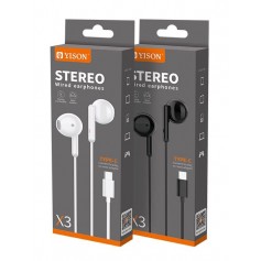 Auricular Con Cable Usb-C Yison X3 Manos Libre Colores Varios