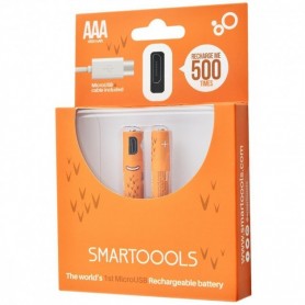 Pilas AAA Recargable Smartoools 450mAh Con Cable Micro Usb 1.2v 5v 80mAh