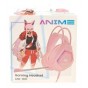 Auricular Gamer Con Cable GTC Ani-H01 Anime Rgb Mini Plug Auxiliar 3.5mm Usb