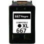 Cartucho Hp Alternativo 667XL Negro