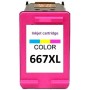 Cartucho Hp Alternativo 667 Xl Tricolor Global 21 Ml