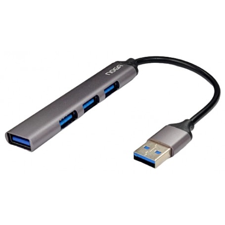 Hub Usb Noga Ngh-50 3.0 4 Puertos Metalico