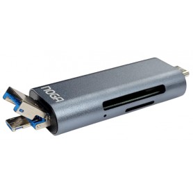 Lector de Tarjetas De Memoria Usb Micro Usb Usb-C Noga Ngh-49