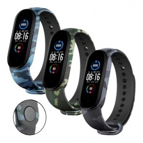 Malla Correa Xiaomi Mi Band 5 & 6 Silicona Camuflada