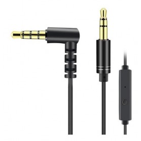 Cable Auxiliar Plug 3.5 Macho A 3.5 Con Microfono Entrada L