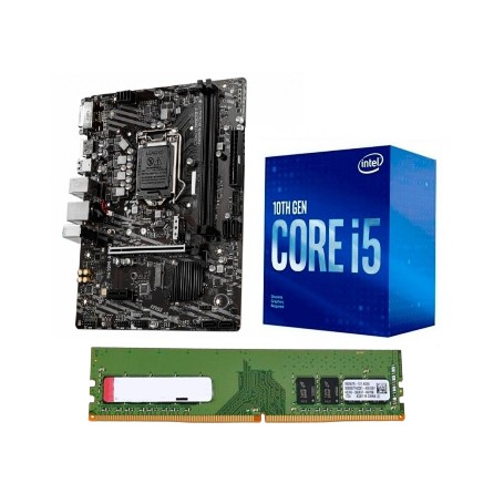 Combo Actualizacion Microprocesador Intel i5 10400 + Ddr4 8gb Ram + Mother H410