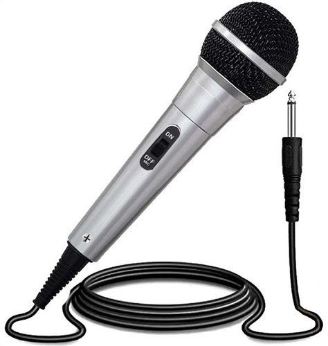 Microfono Karaoke Con Cable Plug 6.5mm 2.5mts Daza Dz-25cabmic