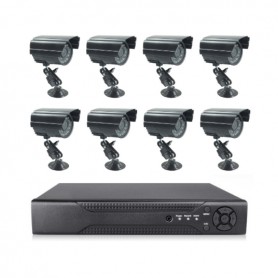 Sistema De Monitoreo CFTV Aprica Abq-5708h-8 8 Camaras Sensor De Movimiento Seguridad