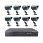 Sistema De Monitoreo CFTV Aprica Abq-5708h-8 8 Camaras Sensor De Movimiento Seguridad