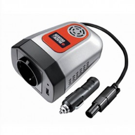 Inversor Portatil 12V 220V Black And Decker 100W Con Puerto Usb Y Adaptador De Avion