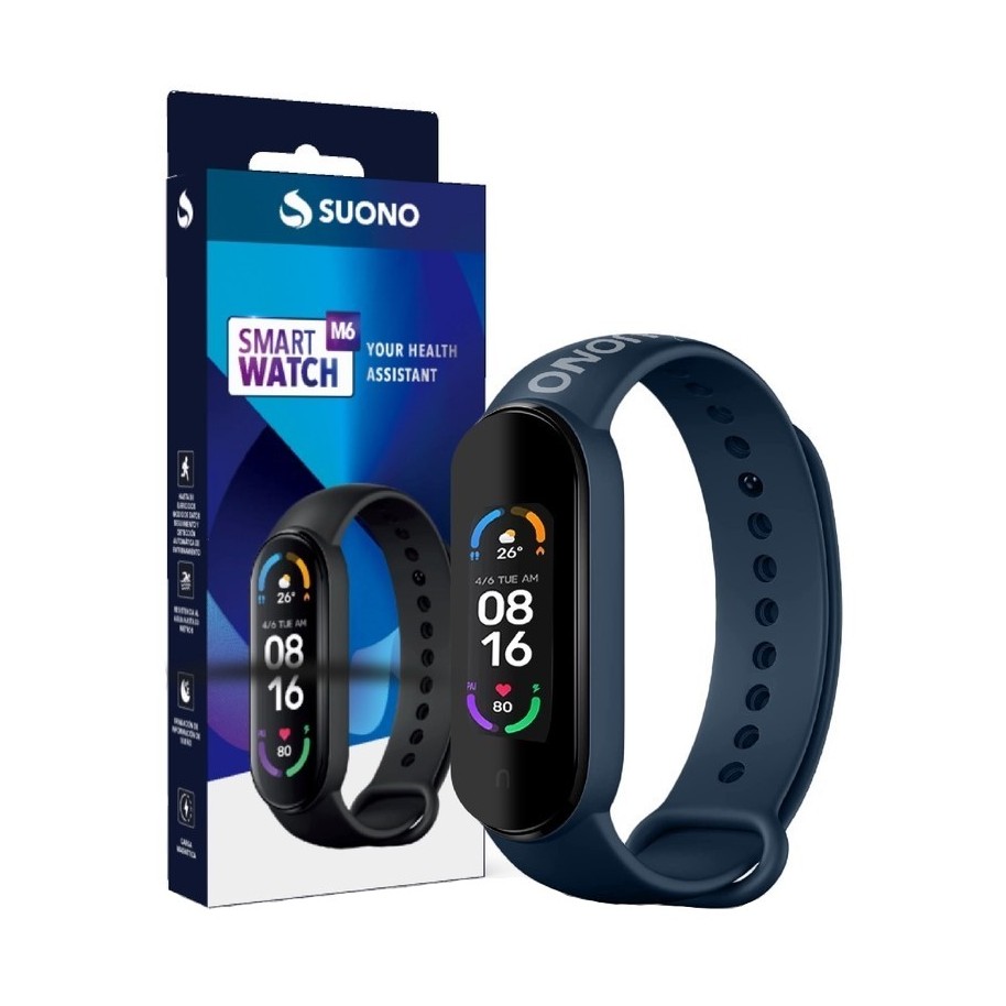 Reloj Deportivo Smartband M6 Suono Podometro Frecuencia Cardiaca Smartwatch  Fitness