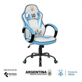 Silla Sillon Butaca Gamer Ajustable Seleccion Argentina Messi De Paul Di Maria Reclinable Con Almohada