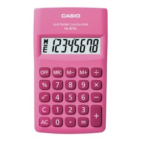 Calculadora Casio Hl-815I Escuela Bolsillo Infantil Rosa