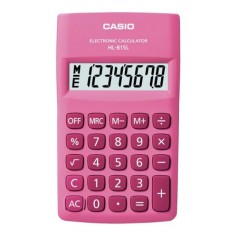 Calculadora Casio Hl-815I Escuela Bolsillo Infantil Rosa
