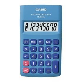 Calculadora Casio Hl-815I Escuela Bolsillo Infantil Azul