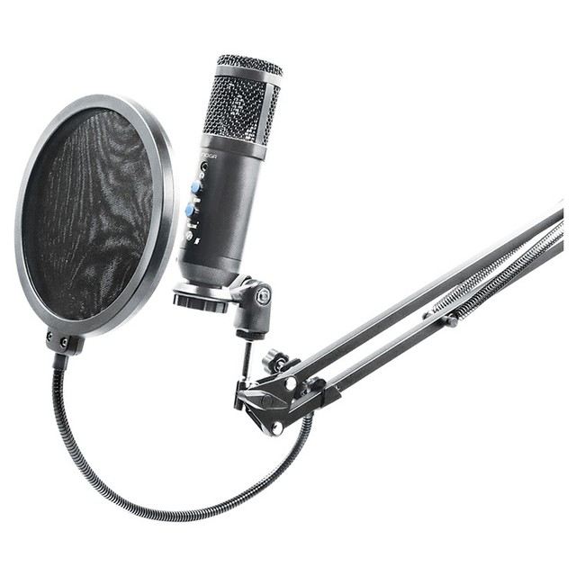Microfono Condensador Con Brazo Para Pc Streaming Cardioide Anti