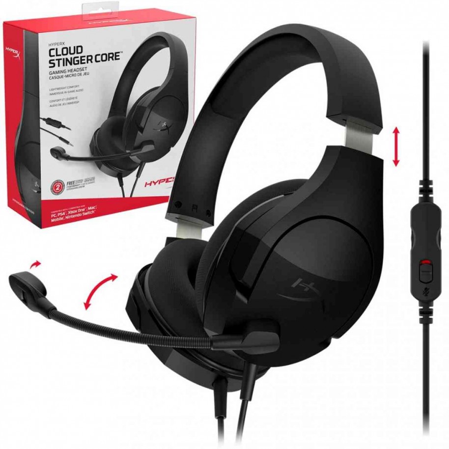 Auricular Gamer HyperX Cloud Stinger Core 7.1 Headset Gaming Black