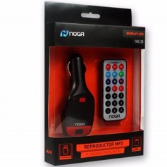 Transmisor Fm Para Auto Mp3 Microsd Usb Con Control Noga Ng-25