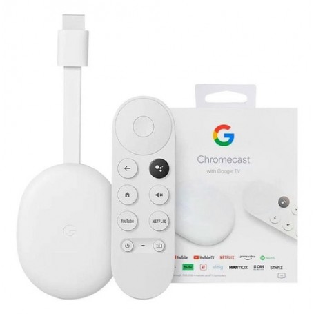 Google Chromecast 4 Smart Tv Full HD Hdr Con Control Remoto Youtube Disney Netflix Amazon