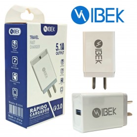 Cargador Para Celular Carga Rapida 1 Puerto Usb Ibek Ib-5016 5.1a