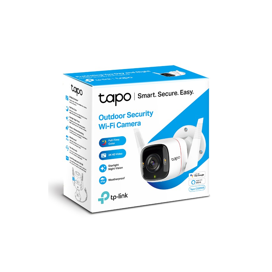 Camara De Seguridad IP Wifi Tp-Link Tapo C320ws Exterior Full Color Vision  Nocturna Avanzada 2K