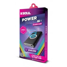 Powerbank Cargador Portatil Portable Con Carga Inalambrica Qi 10000mAh Soul