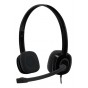 Auricular Vincha Headset Logitech H151 Micrófono Pc Ps4 Unipin 3.5Mm