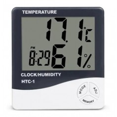 Termometro Ambiental De Panel Higrometro Humedad Htc-1