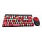 Kit Teclado & Mouse Inalambrico Noga S5700 Rojo