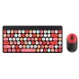 Kit Teclado & Mouse Inalambrico Noga S5700 Rojo