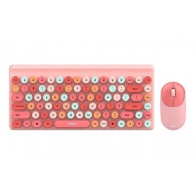 Kit Teclado & Mouse Inalambrico Noga S5700 Rosa