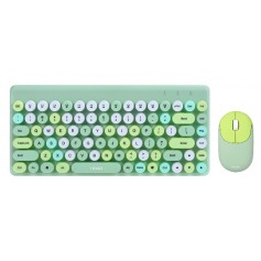 Kit Teclado & Mouse Inalambrico Noga S5700 Verde