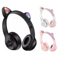 Auricular Inalambrico Bluetooth Vincha Orejas RGB Ng-C473bt