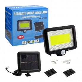 Proyector Reflector Solar Led Mini Con Sensor De Movimiento Exterior Smt-F100 260 Lumenes