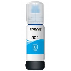 Tinta Epson Original 504 Cyan Cian 70ml