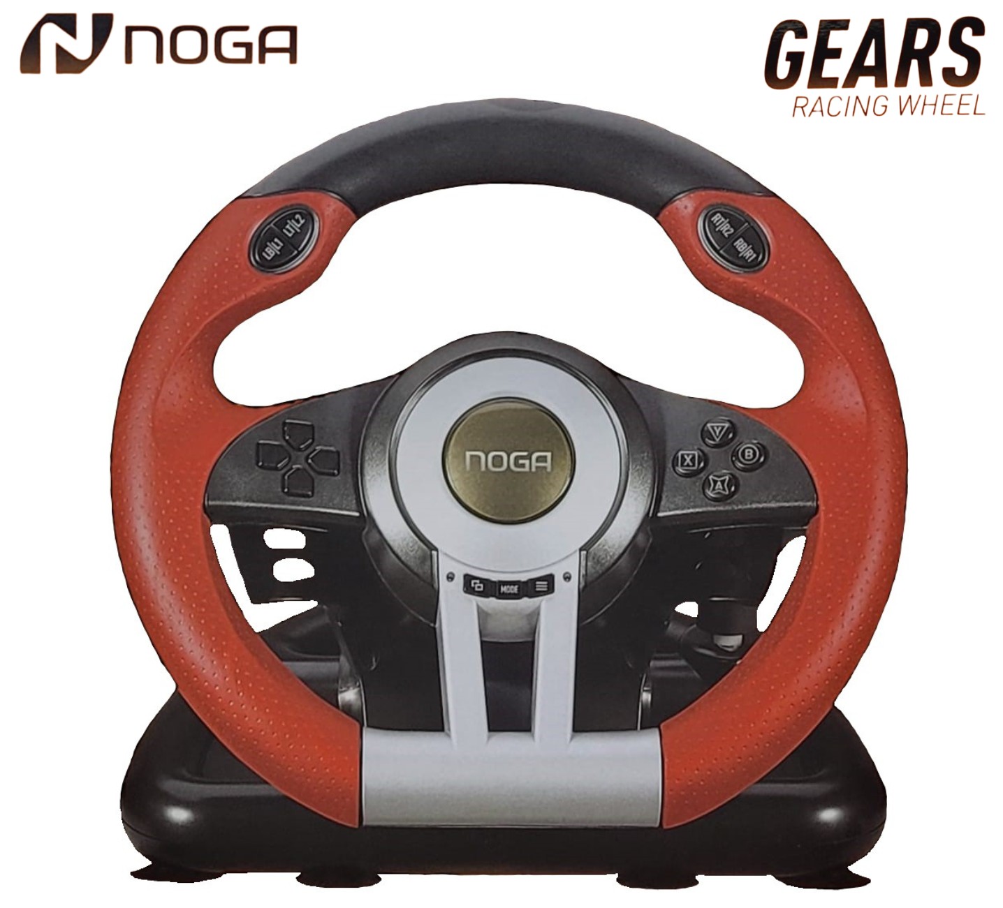 Volante Con Pedalera Noga Gears Para PC PS3 PS4 Xbox One Xbox Series X / S  Nintendo Switch