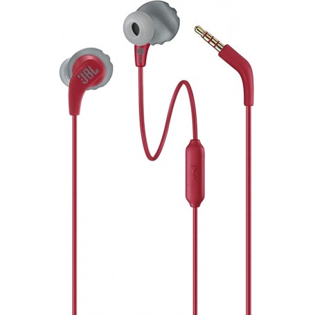 Auricular Con Cable Deportivo JBL Endurance Run Rojo Resistente A Traspiracion