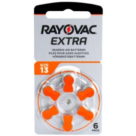 Pila Rayovac 13 Para Audifono Pr48 1.45V (Precio Por Blister 6 Unidades)