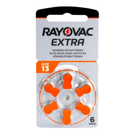 Pila Rayovac 13 Para Audifono Pr48 1.45V (Precio Por Blister 6 Unidades)