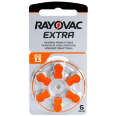 Pila Rayovac 13 Para Audifono Pr48 1.45V (Precio Por Blister 6 Unidades)