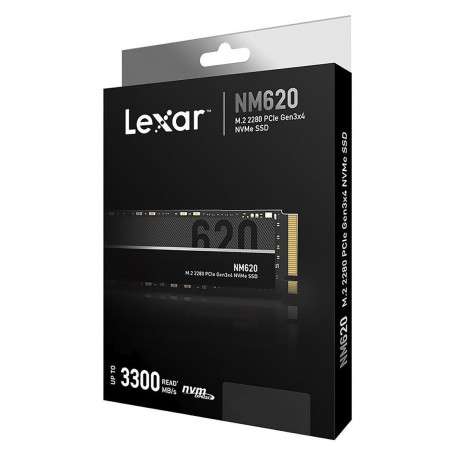 Disco Solido SSD Lexar Nm620 256gb M.2 Nvme 2280 PCIe Gen3x4 Hasta 3300mb/s