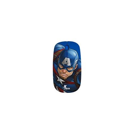 Mouse inalambrico Xtech Capitan America Flat XTM-D340CA