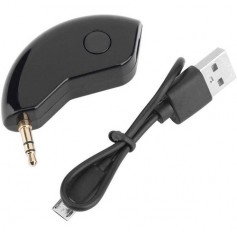 Receptor Bluetooth 3,5Mm Aux Auto Microfono Manos Libres Bt-188 Con Cable