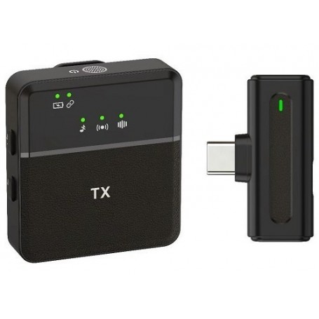Microfono Inalambrico Corbatero Amplificador Solapa Usb-C Sx8-Tc