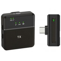 Microfono Inalambrico Corbatero Amplificador Solapa Usb-C Sx8-Tc