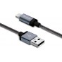 Cable Usb Lightning De Carga & Datos Mallado Metalico Verbatim 30cm 99215